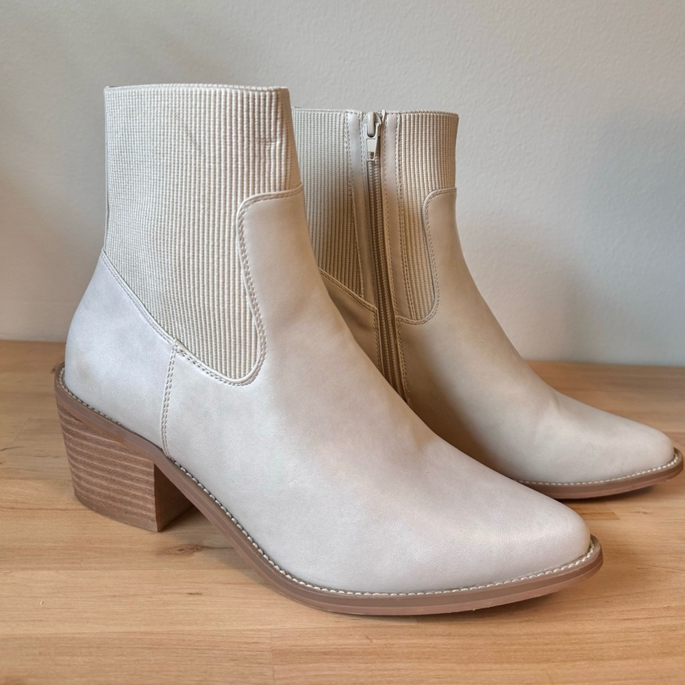 Dolce Vita Faux Leather Pointed Toe Ankle Boots